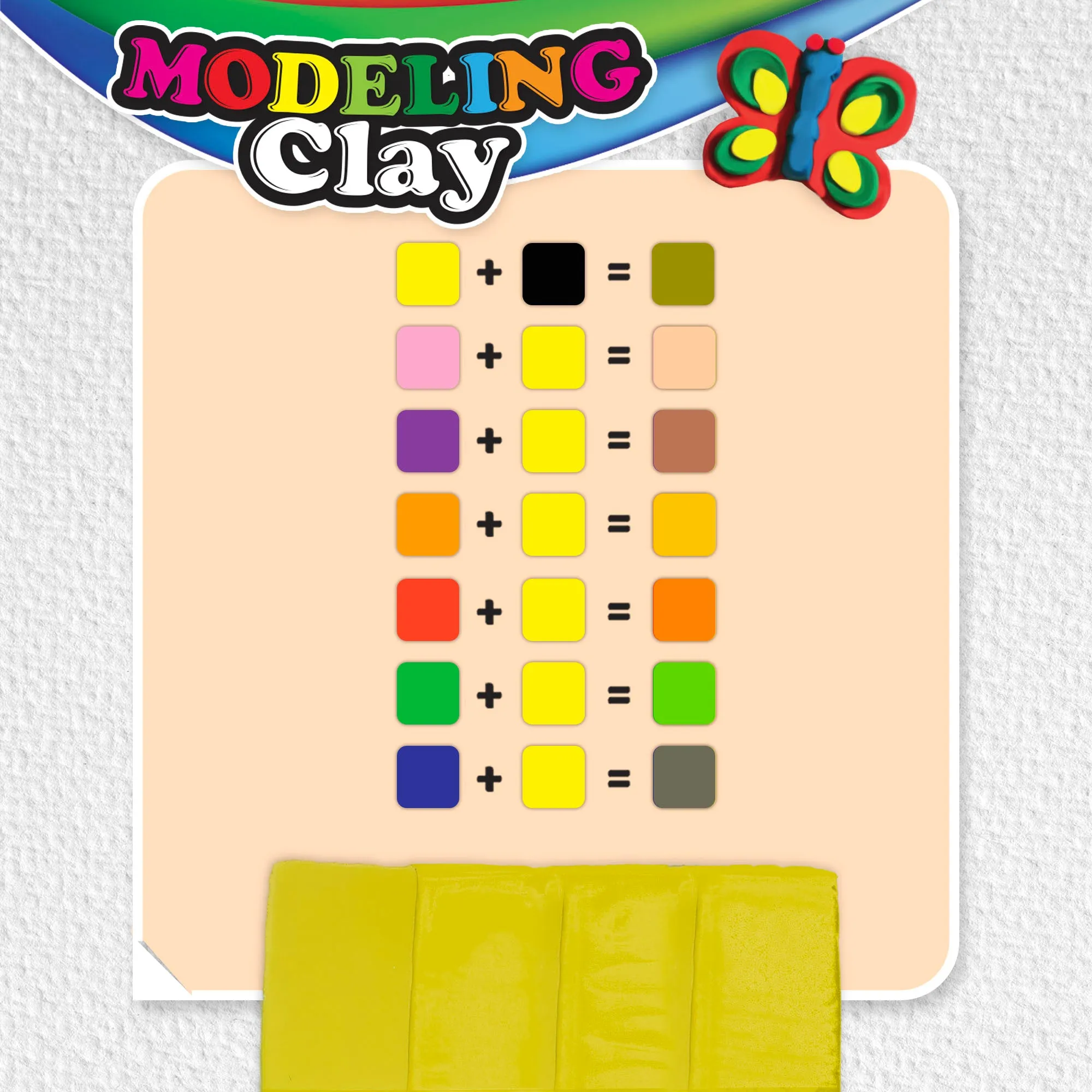 Modeling Clay 1 lb Yellow