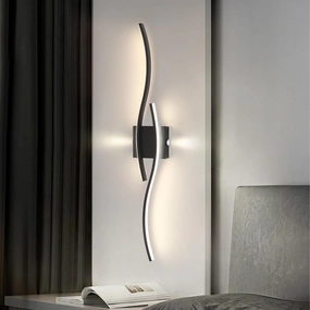 Modern Led Wall Sconces, 32inch Bathroom Mirror Vanity Light 28W, 4000K Wall Fixtures Staircase Lights, Indoor Wall Decor Bedside Wall Lamp for Bedroom Living Room Hallway Hotel
