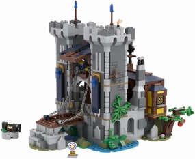Modular Medieval Castle Building Kit, Black Falcons Fort Bricks Model Assembly Toy Sets, Creative MOC Building Blocks for Teens Adults (1025PCS), 8228MD15MXHTX276Q8ZZ
