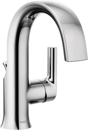 Moen S6910 Doux Collection One Handle High Arc Laminar Stream Bathroom Faucet, Chrome