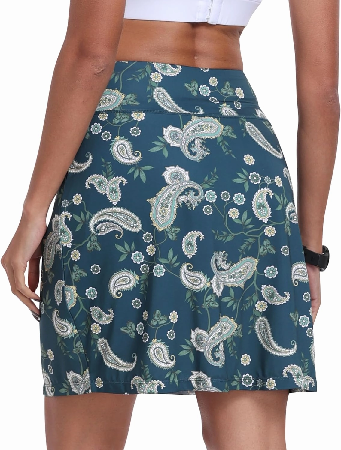 MoFiz Women's 20" Knee Length Golf Skorts Athletic Skirts Summer Casual Active Workout Sports Tennis Skirt with 4 Pockets