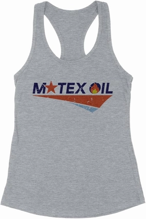 Motex Oil Logo Tank Top Fitted Racerback Women's