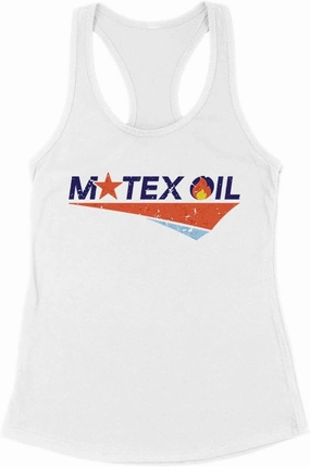 Motex Oil Logo Tank Top Fitted Racerback Women's
