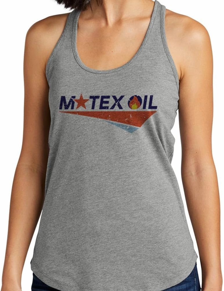 Motex Oil Logo Tank Top Fitted Racerback Women's