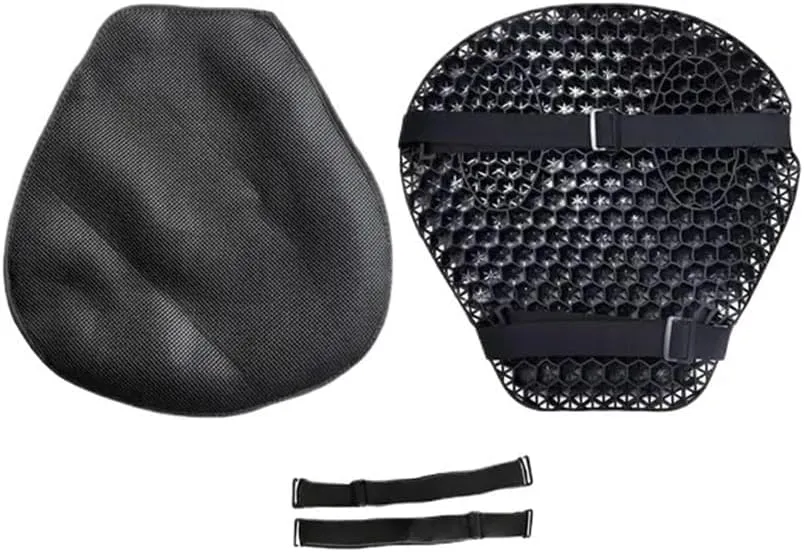 Motorcycle Seat Cushion Breathable Heat Insulation Air Pad Cover Seat Cover Four Season Motorbike Pad Seat Honeycomb