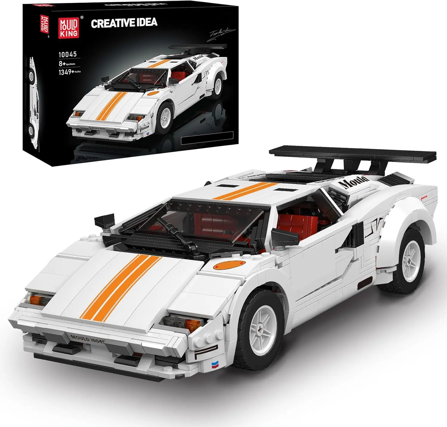 MOULD KING Classic Super Sports Car Building Blocks Kit, MOC Racing Car Model Replica Building Set, Collectible Set for Adults to Build, Construction Toys Gifts for Kids Boys Girl (1349 Pieces)