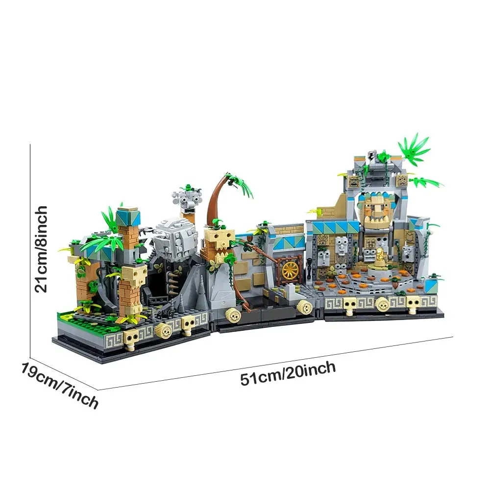 Movie MOC Temple of the Golden Idol Bricks Toy