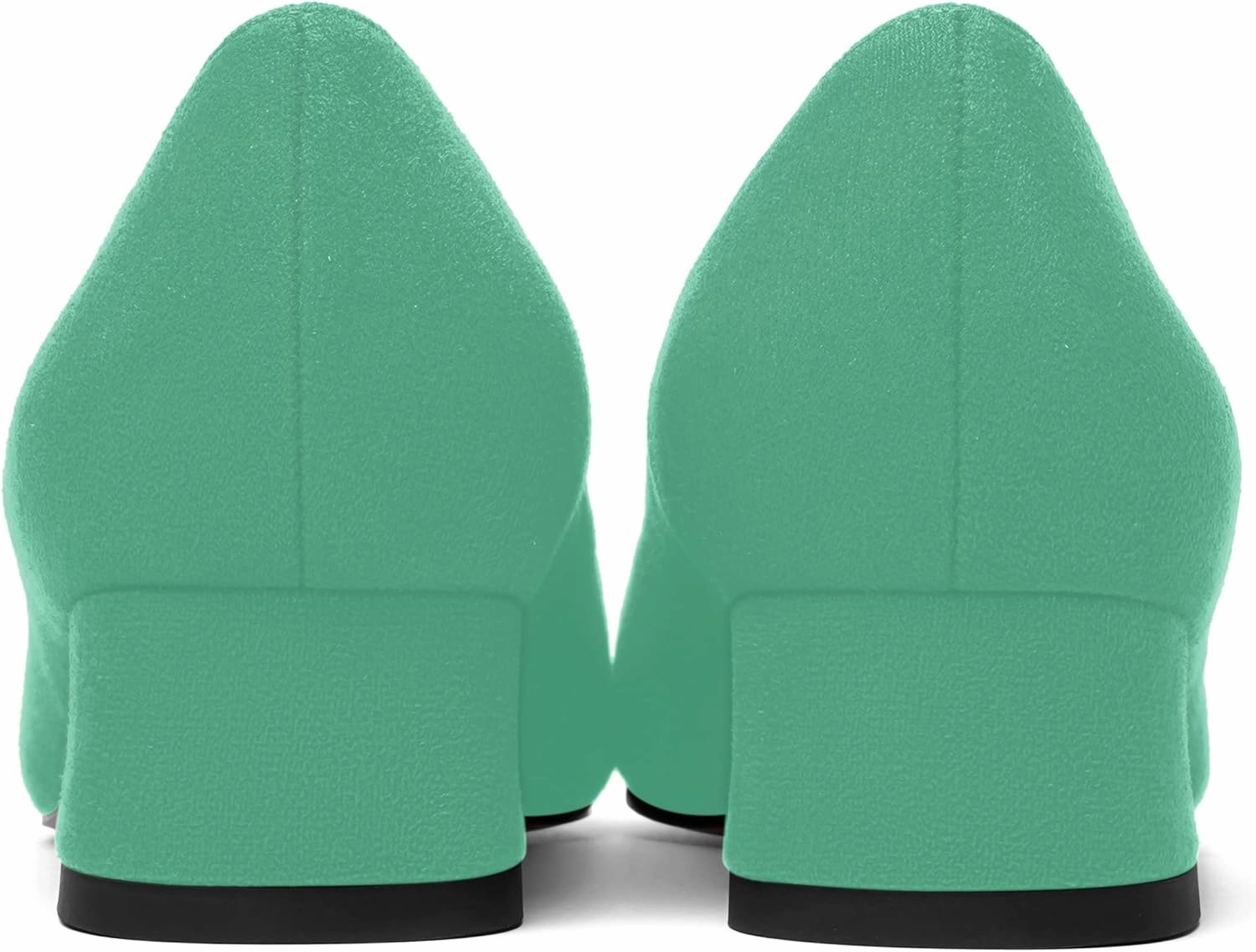 MOVINSTEPS Womens Dating Slip On Suede Dress Pointed Toe Chunky Low Heel Pumps Shoes 1.5 Inch