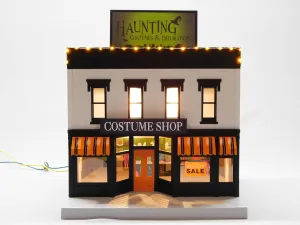 MTH RAILKING Halloween Haunting Costume Shop 2-Story W/LEDs Lights 30-9068