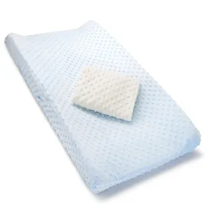 Munchkin® Diaper Changing Pad Covers, 2 Pack, Blue/White – Fits Standard Contoured Changing Pads