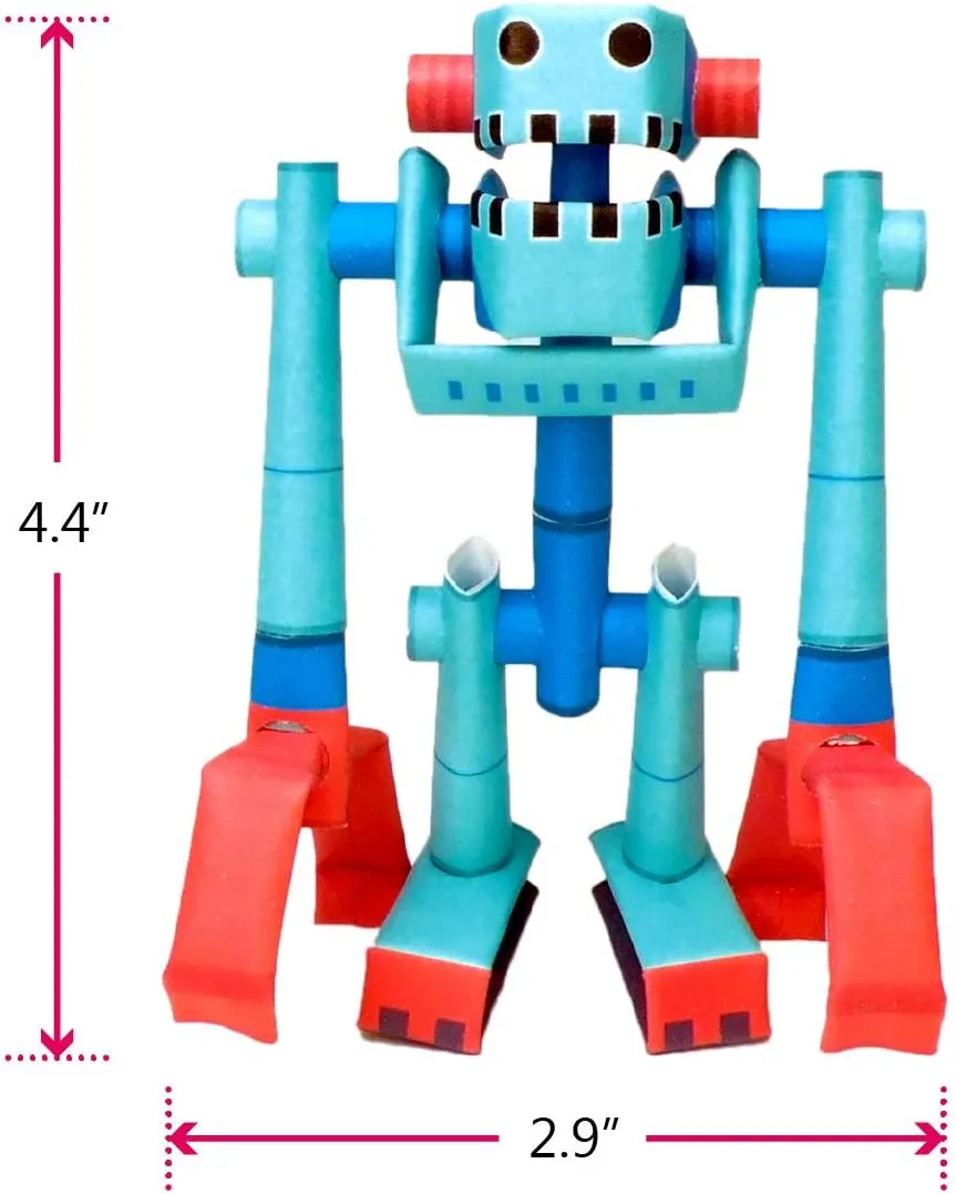 Muscle Joe - Japanese 3D Paper Puzzle DIY Robot kit for Kids and Origami Kit for Adults