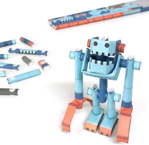 Muscle Joe - Japanese 3D Paper Puzzle DIY Robot kit for Kids and Origami Kit for Adults