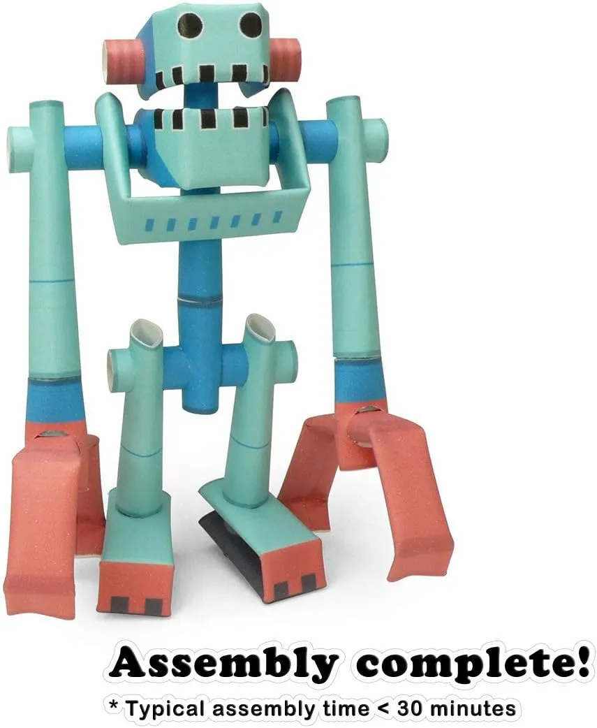Muscle Joe - Japanese 3D Paper Puzzle DIY Robot kit for Kids and Origami Kit for Adults
