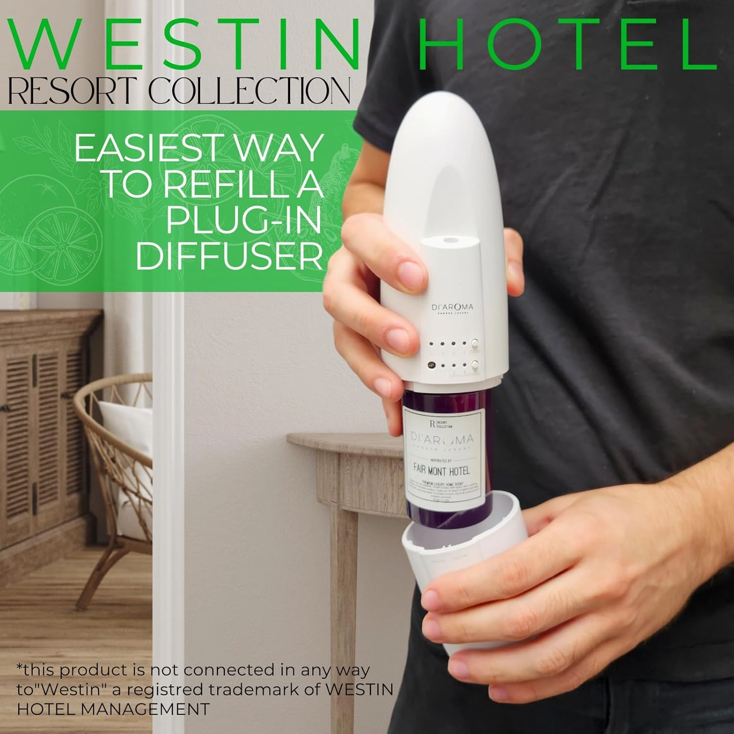 Mystic Romance Westin Hotel Aroma Oil Blend Plastic Purple Bottle 120ml, Resort Collection, Diffuser Aroma Oil Blends, Waterless Diffuser Oil, Made in USA (120ml,Westin Hotel)