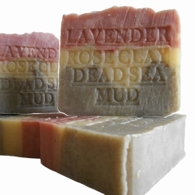 Natural Handcrafted Soap Company French Lavender with Rose Clay and Dead Sea Mud