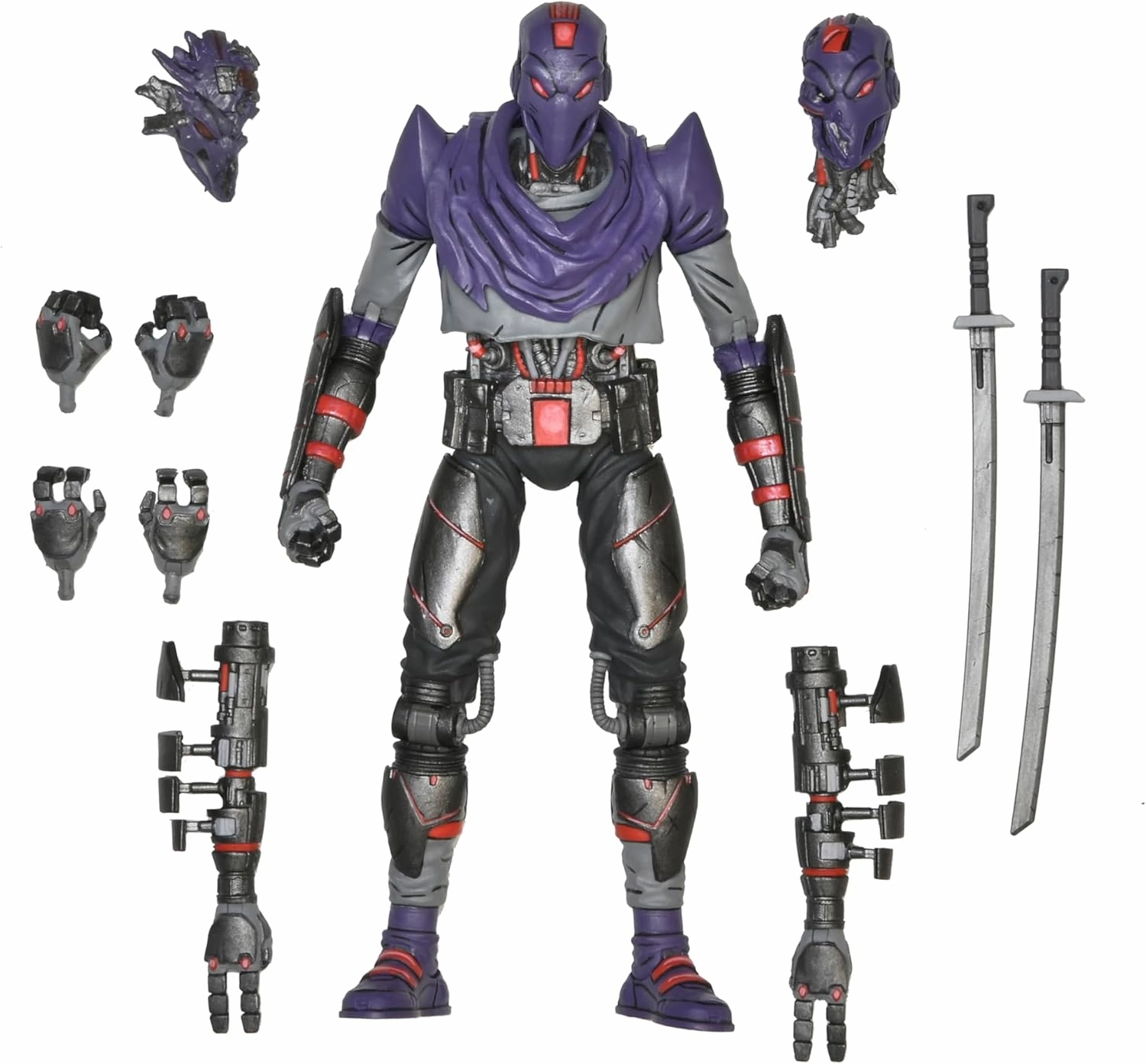NECA - TMNT The Last Ronin Ultimate Foot Bot 7In Af, Black