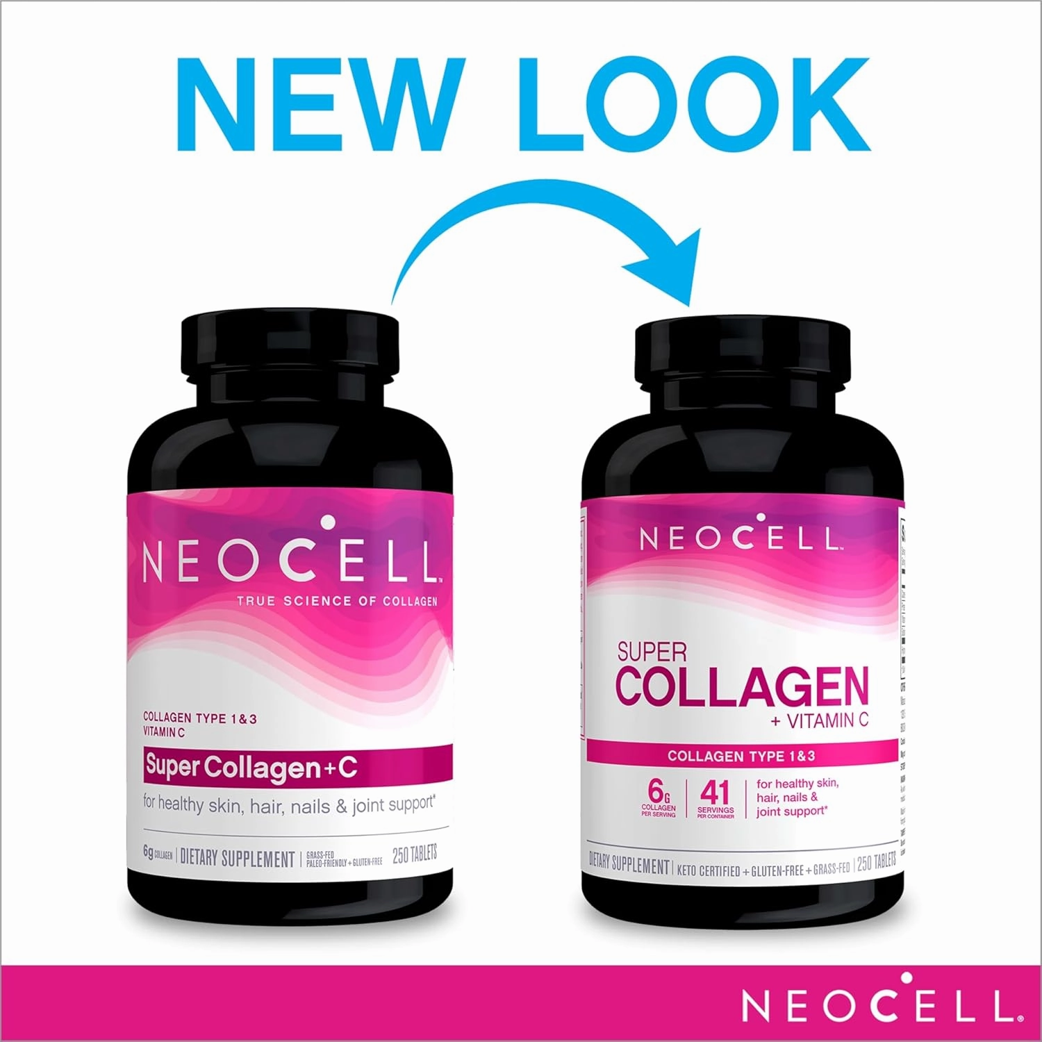 NeoCell Super Collagen C Type I and III - 250 Tablets