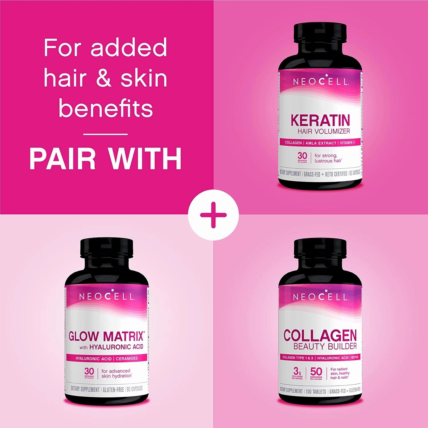 NeoCell Super Collagen With Vitamin C and Biotin, Skin, Hair and Nails Supplement, Includes Antioxidants, Tablet, 270 Count, 1 Bottle