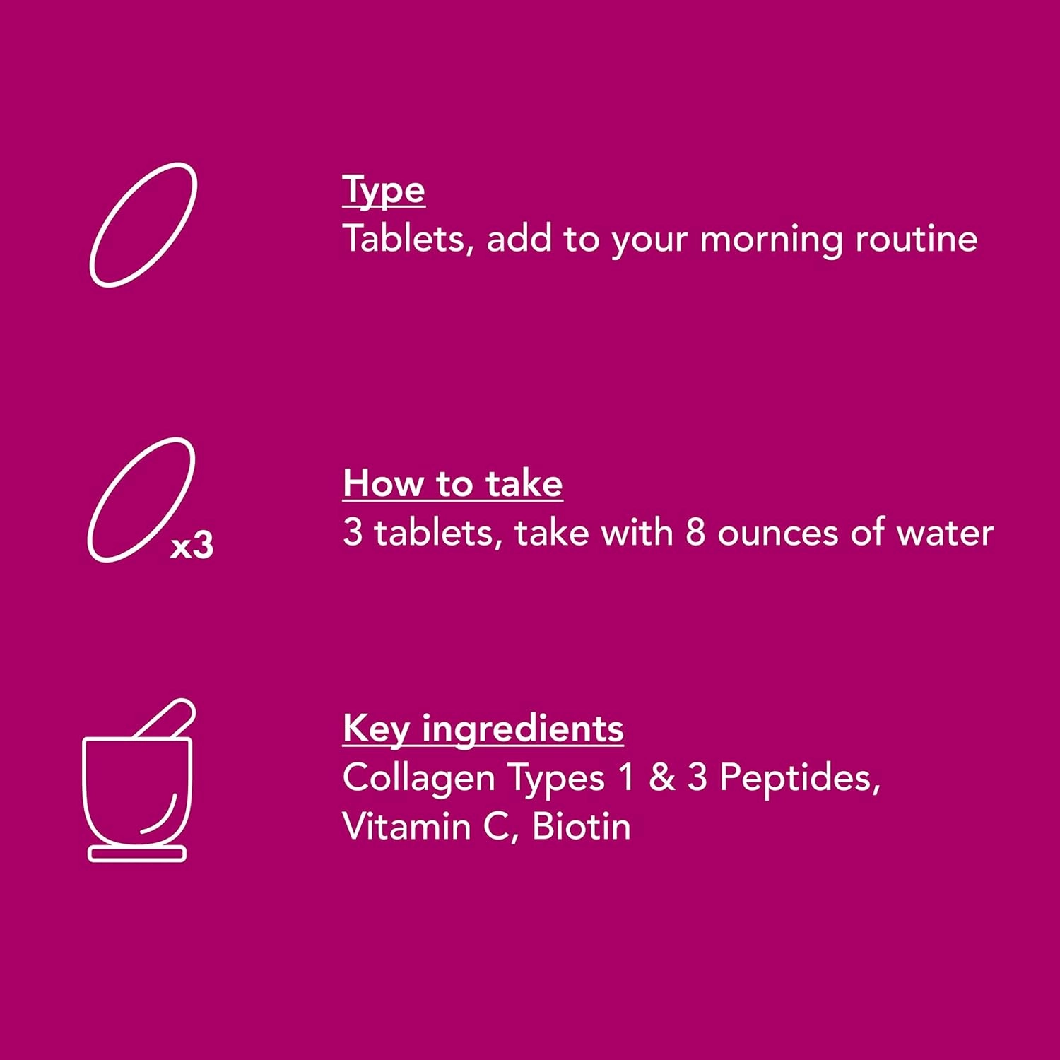 NeoCell Super Collagen With Vitamin C and Biotin, Skin, Hair and Nails Supplement, Includes Antioxidants, Tablet, 270 Count, 1 Bottle
