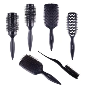 NEW Cricket Phuse Brush Bundle, Pillow Talk Paddle, Just Venting Vent, Boar to Be Wild, Need a Lift Teasing Brush, Lock, Style Barrel 2", Lock, Style Barrel 1.75" ($86 Value Set)