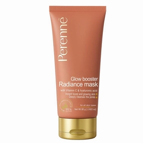 New Glow Booster Mask With Vitamin C, Hyaluronic Acid For Men And Women (80 gm) - Natural Clay Mask for Detaning, Glowing, Lightening, Brightening Skin