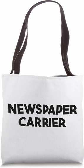 Newspaper Carrier Tote Bag