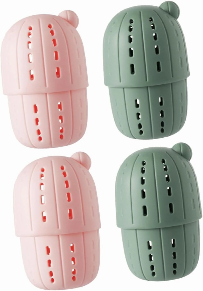 NOLITOY 2sets Makeup Eggs and Sponges Case Compact Beauty Sponge Holder Egg Silicone Powder Puff Organizer Travel-friendly Storage Box Lid Dustproof 2pcs*2