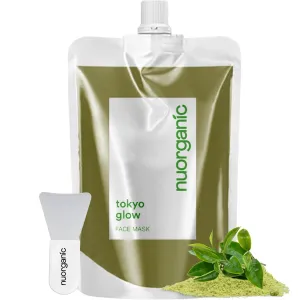 nuorganic Matcha Green Tea Clay Mask for Purifying Cleanse, Toning, Refreshing, Hydrating Skin - Squeezy Tube Stays Fresher for Longer - Clean, Natural, Organic Ingredients, 4.2 fl oz