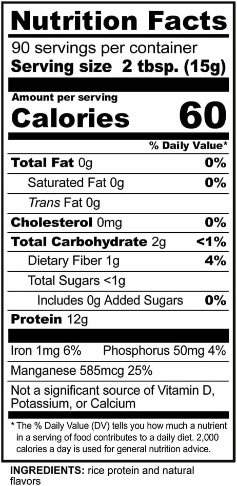 NutriBiotic – Vanilla Rice Protein, 3 Lb (1.36kg) | Low Carb, Keto-Friendly, Vegan, Raw Protein Powder | Grown & Processed Without Chemicals, GMOs or Gluten | Easy to Digest & Nutrient Rich