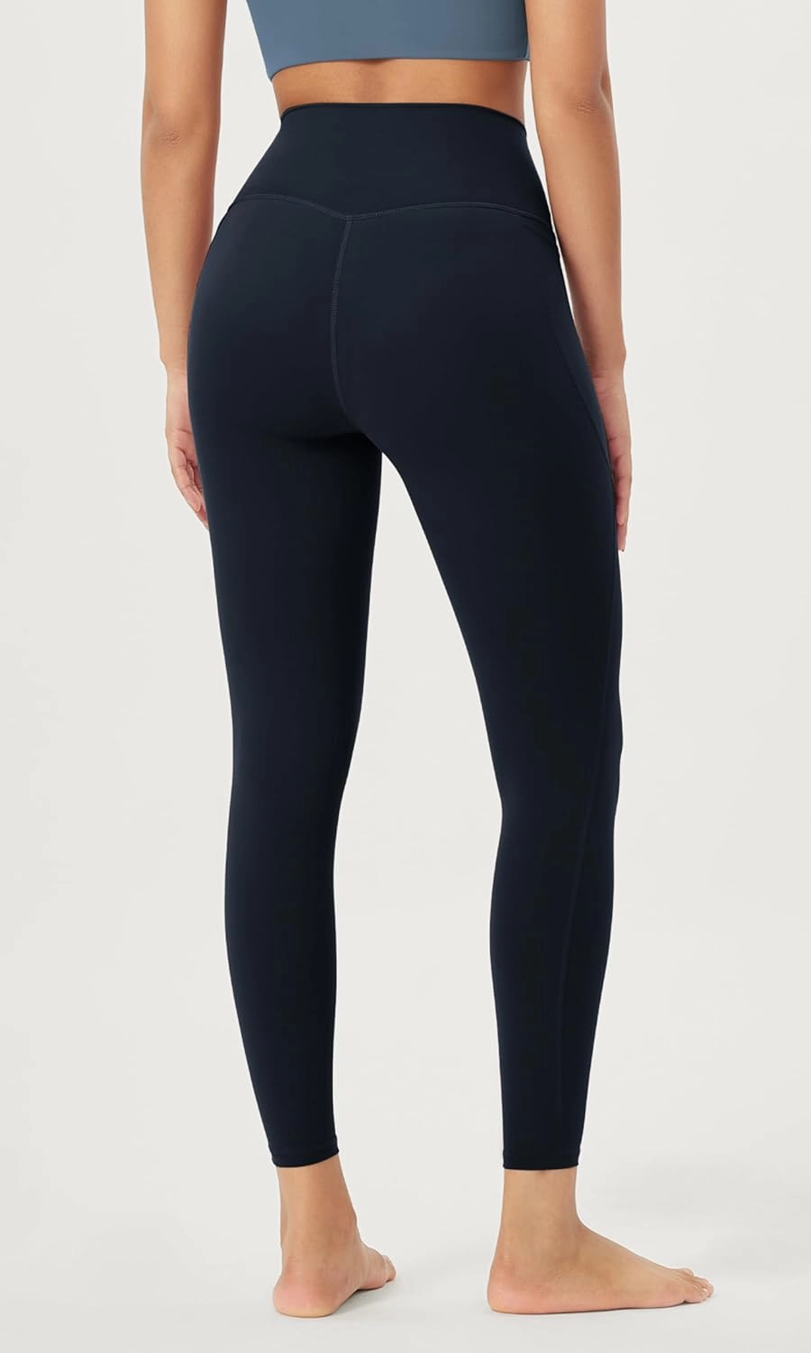ODODOS Women's High-Waist 7/8 Compression Leggings with High-Positioned Pockets, Yoga Pants for Running & Workout