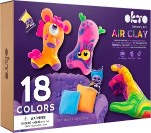 OKTO Air Clay Creativity Kit, 18 Colors