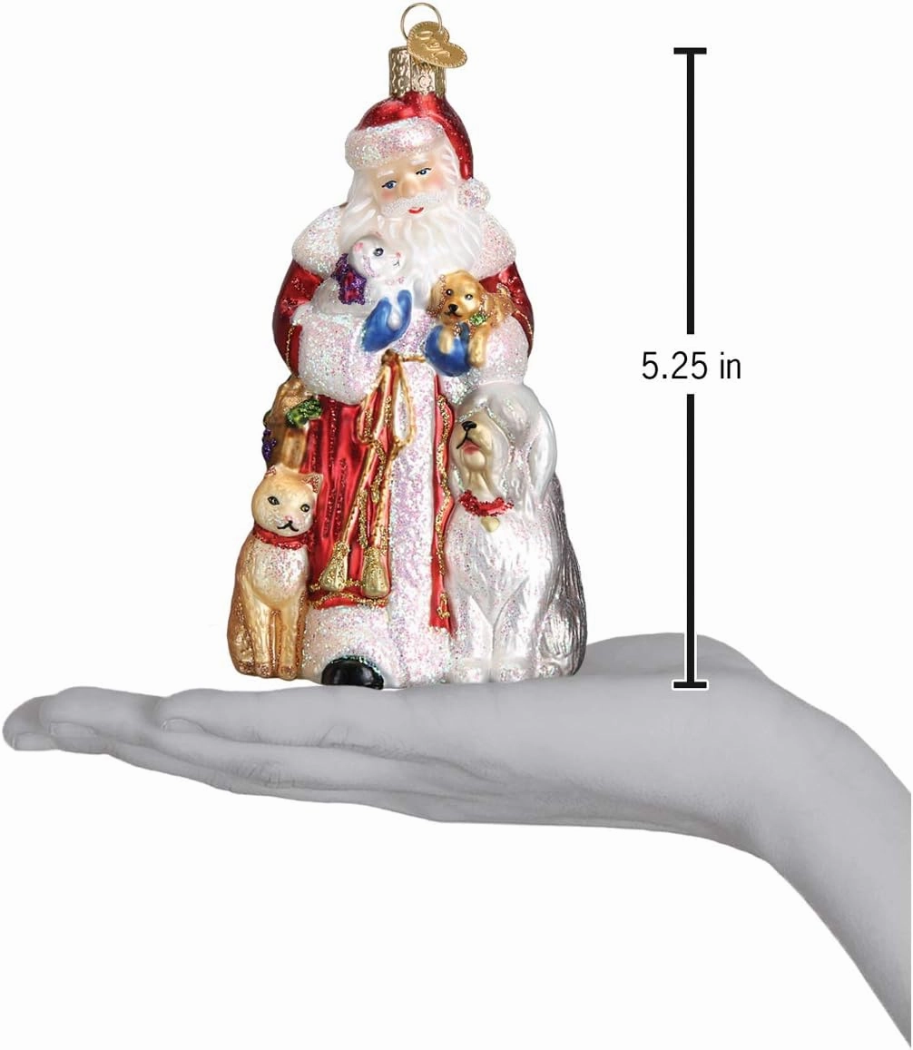 Old World Christmas Ornaments Furry Friends Glass Blown Ornaments for Christmas Tree