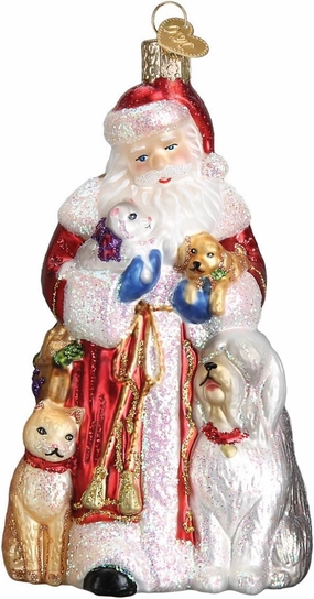 Old World Christmas Ornaments Furry Friends Glass Blown Ornaments for Christmas Tree