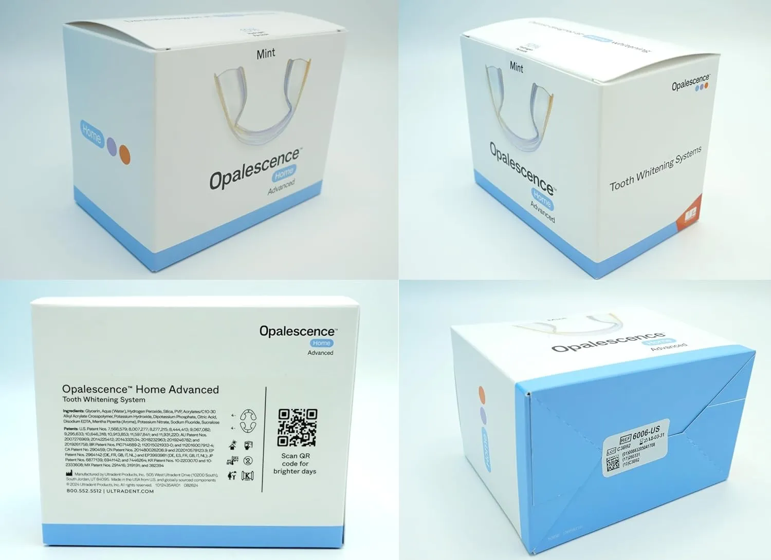 Opalescence Home Advance Gel Prefilled Teeth Whitening Trays 15% – (4 Treatments) Hydrogen Peroxide PF - Teeth Whitening Kit – Enhanced Opalescence GO Trays 6006-T