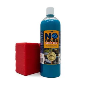Optimum ONR and BRS - Big Red Sponge Car Cleaning Kit, 32 oz. No Rinse Wash and Shine and Car Wash Sponge