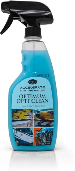 Optimum Opti-Clean Waterless Wash and Protect - Ready to Use Waterless Car Cleaning Spray and Polymer Protection (18 oz)