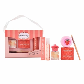 Organic Makeup Kit for Kids 100% Natural & Skin Friendly Makeup Set | Birthday Gift for 6-16 Years Includes Eye & Cheek Highlighter, Tinted Lip & Cheek Balm, Lip Oil, Brush