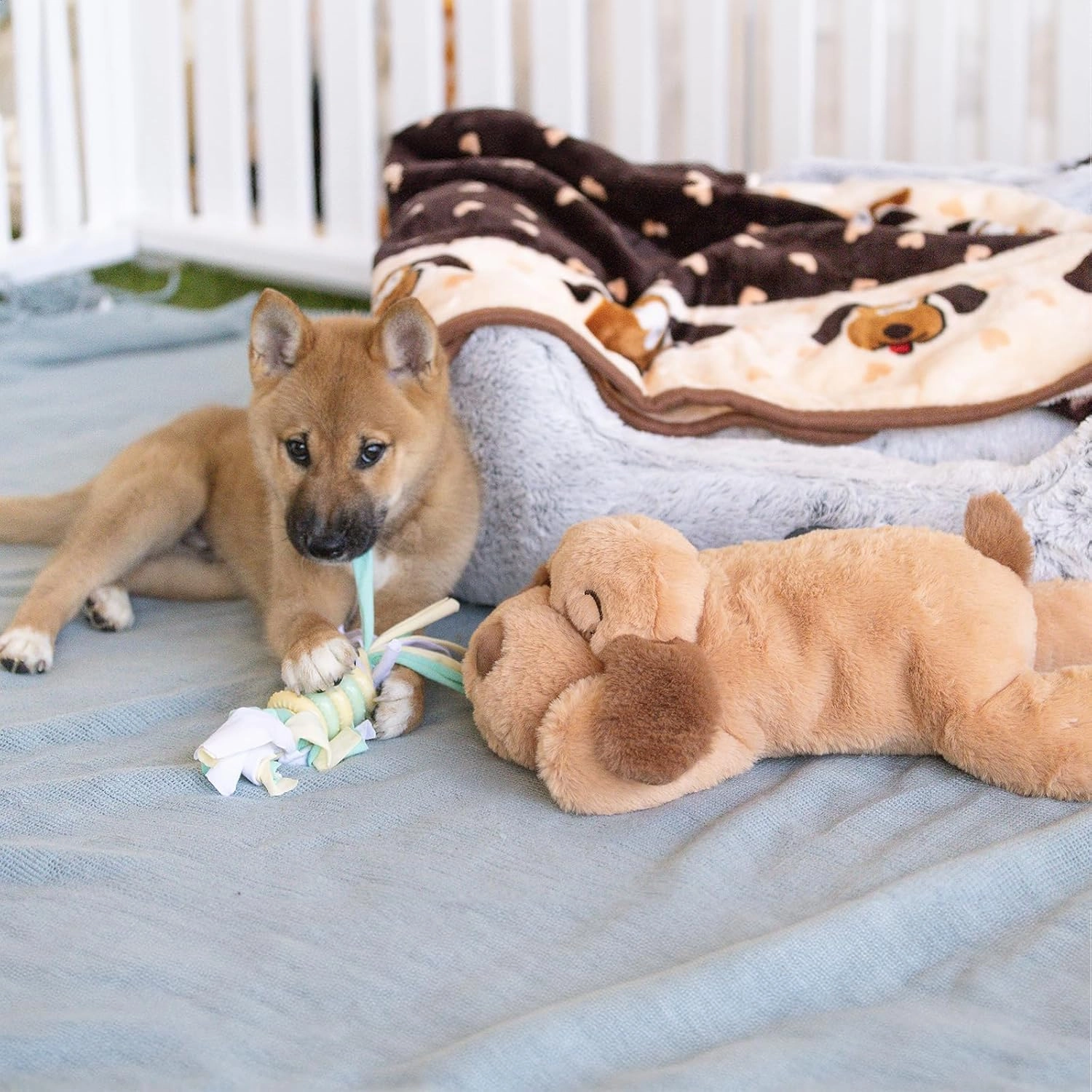 Original Snuggle Puppy Toys - Heartbeat Puppy for Dogs - Pet Anxiety Relief and Calming Aid - Comfort Dog Toys for Behavioral Training