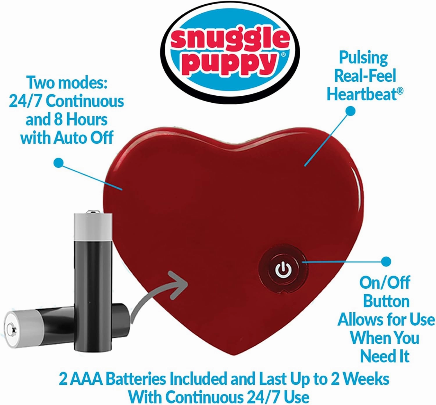 Original Snuggle Puppy Toys - Heartbeat Puppy for Dogs - Pet Anxiety Relief and Calming Aid - Comfort Dog Toys for Behavioral Training