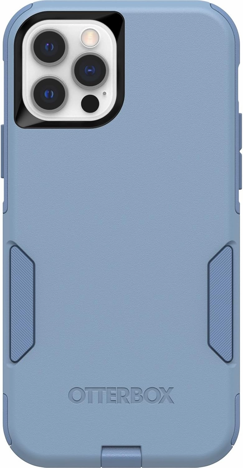 OtterBox iPhone 12 & iPhone 12 Pro (Only) - Commuter Series Case - Crisp Denim (Blue) - Slim & Tough - Pocket-Friendly - with Port Protection - Non-Retail Packaging