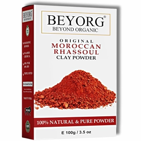 P.u.r.e. Moroccan Rhassoul Clay Powder For Blemishes, Pimple-free, Natural Face Pack, Skin Care Treatment & Healing