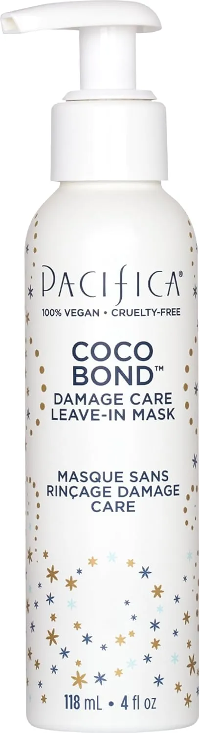 PACIFICA Beauty, Coco Bond Damage Care Leave-In Repair Mask Treatment, Dry & Damaged Hair from Bleach, Color, Chemical Services, Chlorine, & Heat, Coconut, Vegan