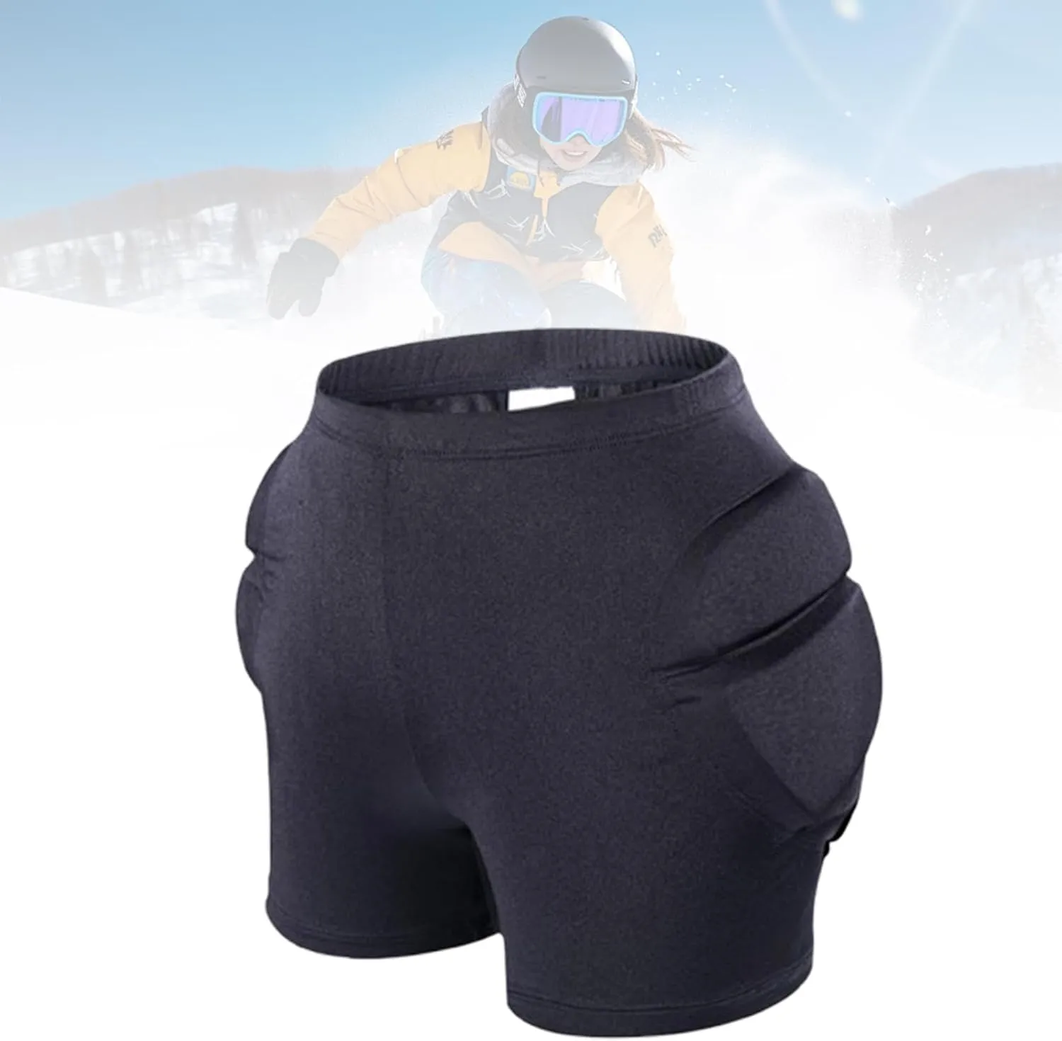 Padded Shorts Hip Protection Pads Sponge 3D Padded Hip Protector Skating Protective Gear for Skateboarding Roller Skating Ski