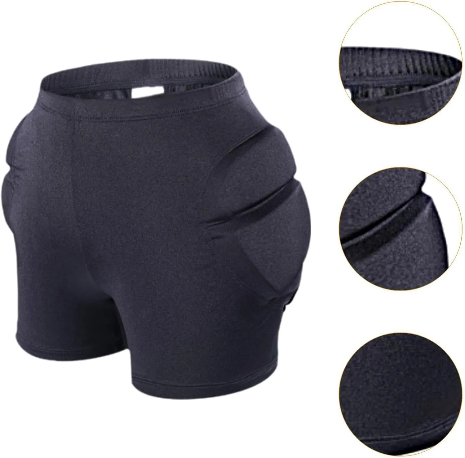 Padded Shorts Hip Protection Pads Sponge 3D Padded Hip Protector Skating Protective Gear for Skateboarding Roller Skating Ski