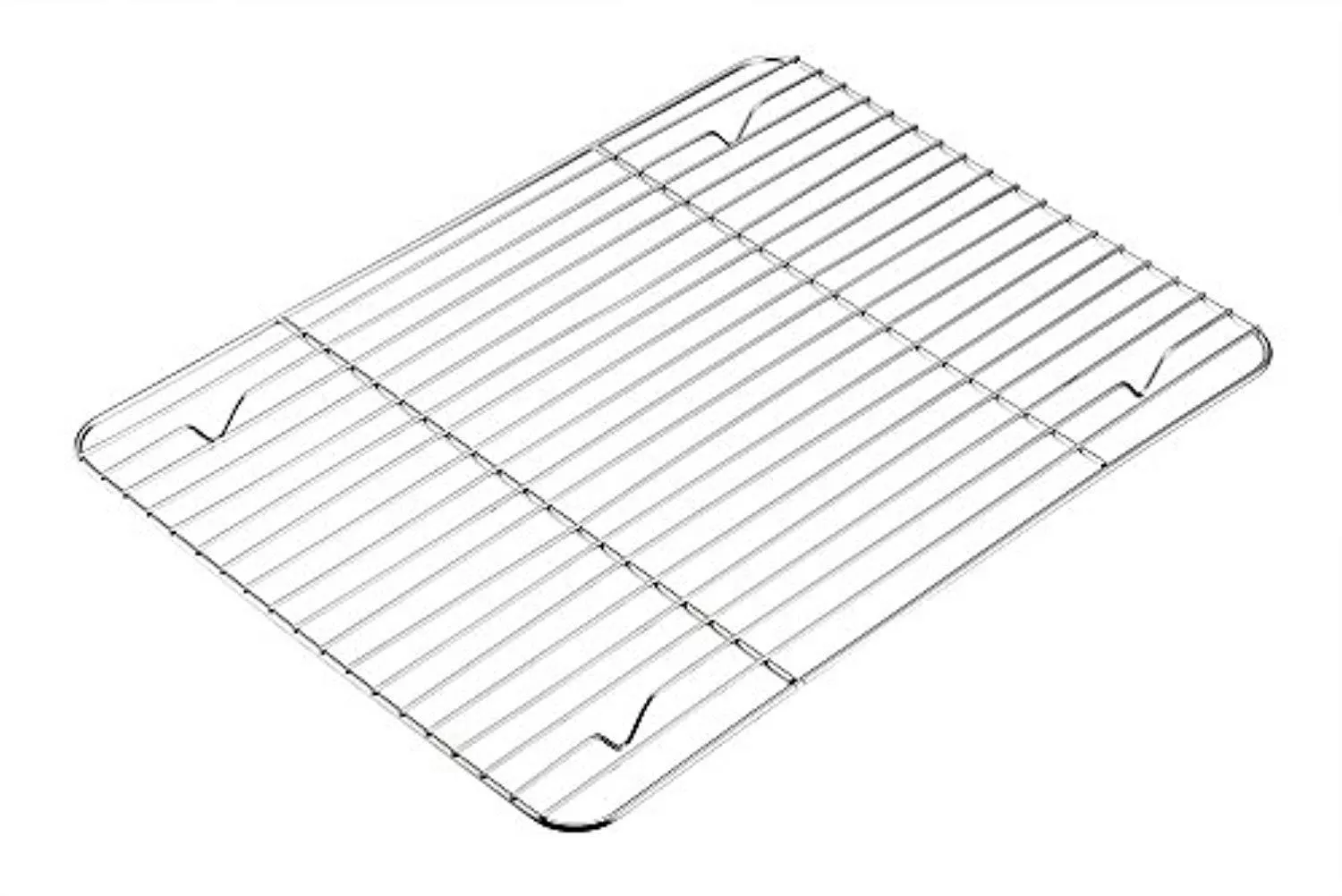 P&P CHEF Baking Sheets and Rack Set, Pack of 4 (2 Sheets   2 Racks), Stainless Steel Baking Pans Cookie Tray with Cooling Rack, Rectangle 16''x12''x1'', Non Toxic & Healthy, Mirror Polish & Easy Clean