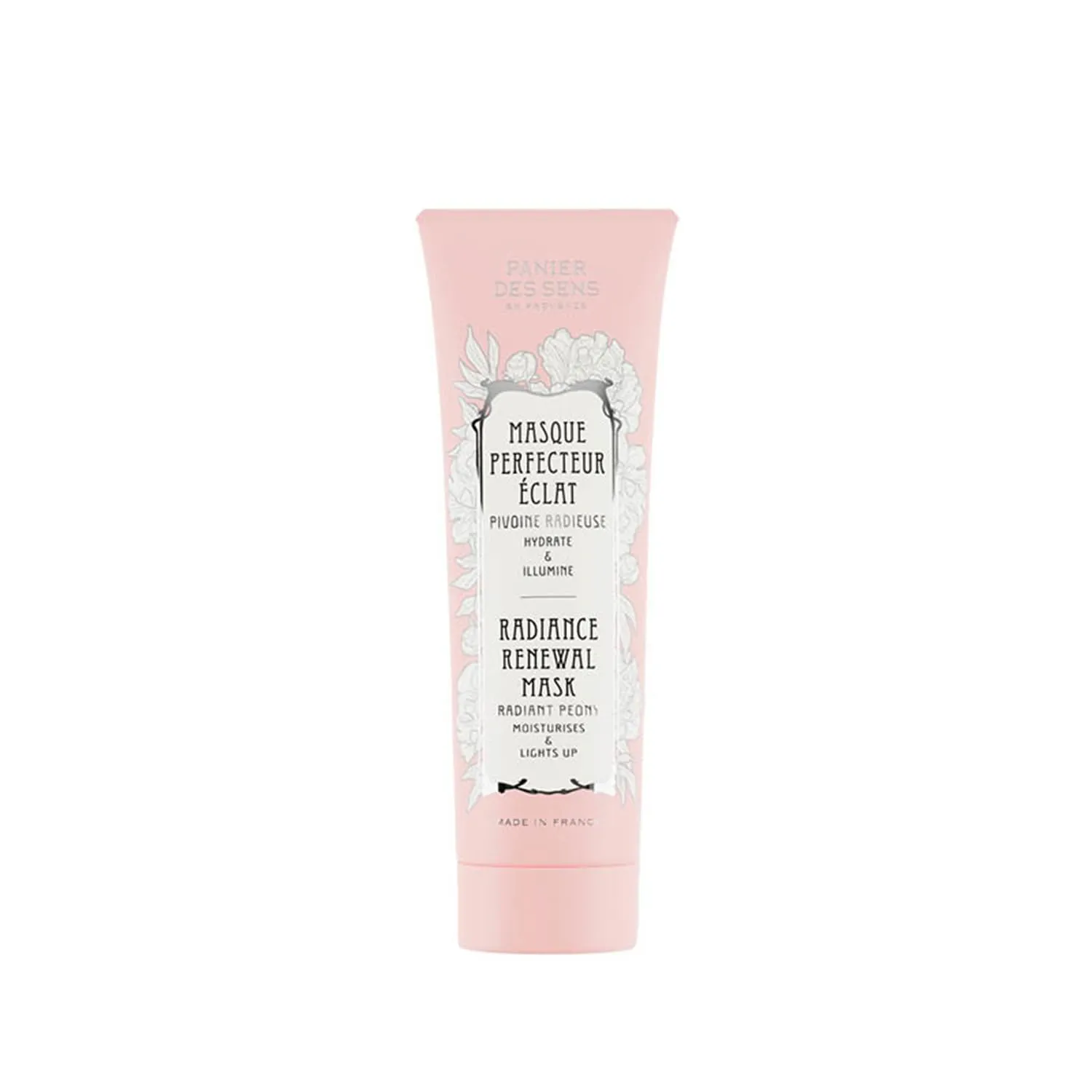 Panier des Sens - Face Mask Hydration & Radiance - with Hyaluronic Acid   Pink Clay   Rose Oil - Hydrating Face Mask for Women Made in France - Face Mask Skin Care 98% Natural Ingredients - 2.5 floz