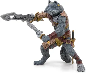 Papo - Mutant Wolf Figurine - Hand-Painted Dark Fantasy Creature for Kids Age 3  - 11.2 x 7.8 x 9.5 cm - Durable Monster Figure - Medieval Fantasy Collection - 36029