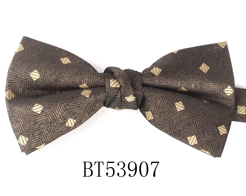 Parent-Child Shiny Gold Glitter Bowtie Set