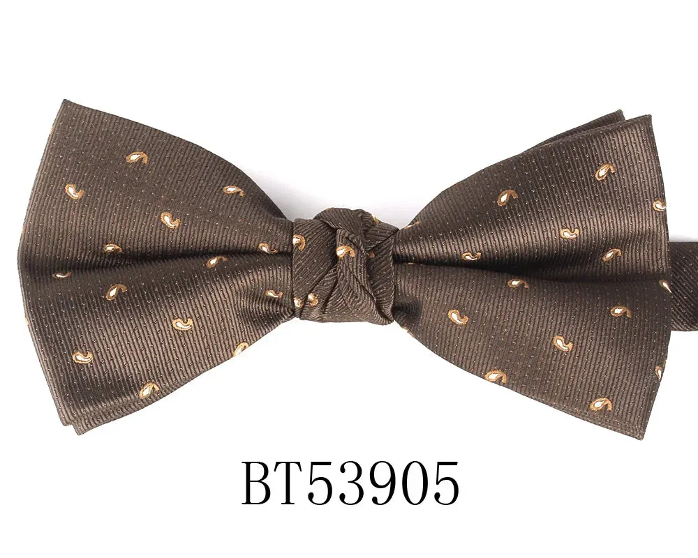 Parent-Child Shiny Gold Glitter Bowtie Set