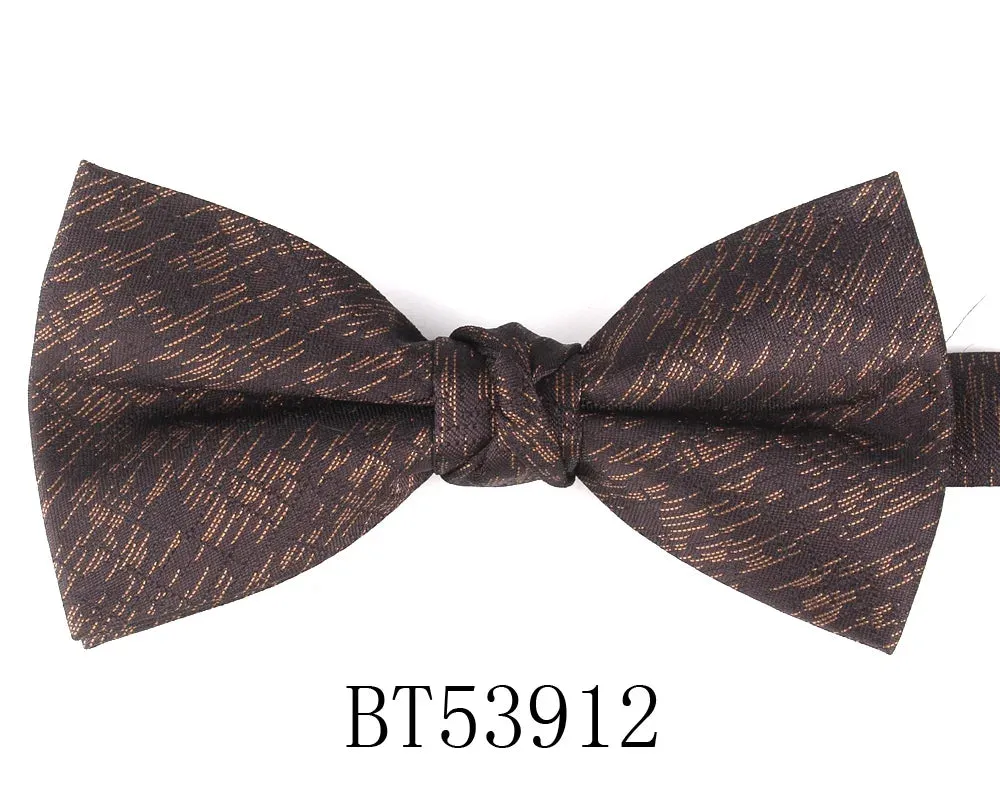 Parent-Child Shiny Gold Glitter Bowtie Set